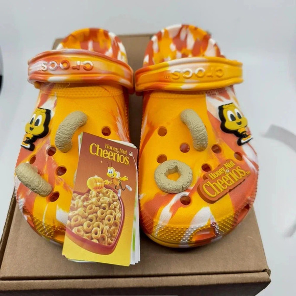 NEW Crocs Classic Clog Honey Nut Cheerios \'Orange Yellow\' 207929-846 Size J6 main image 4